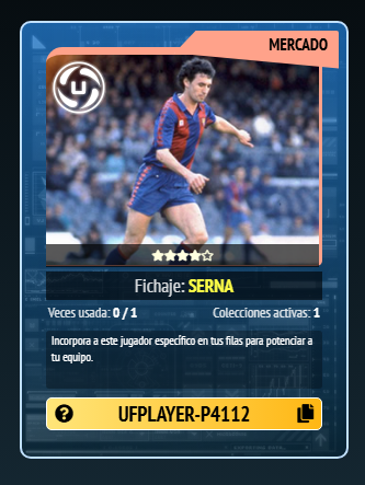 Ejemplo actual de UNIFUTBOL Card